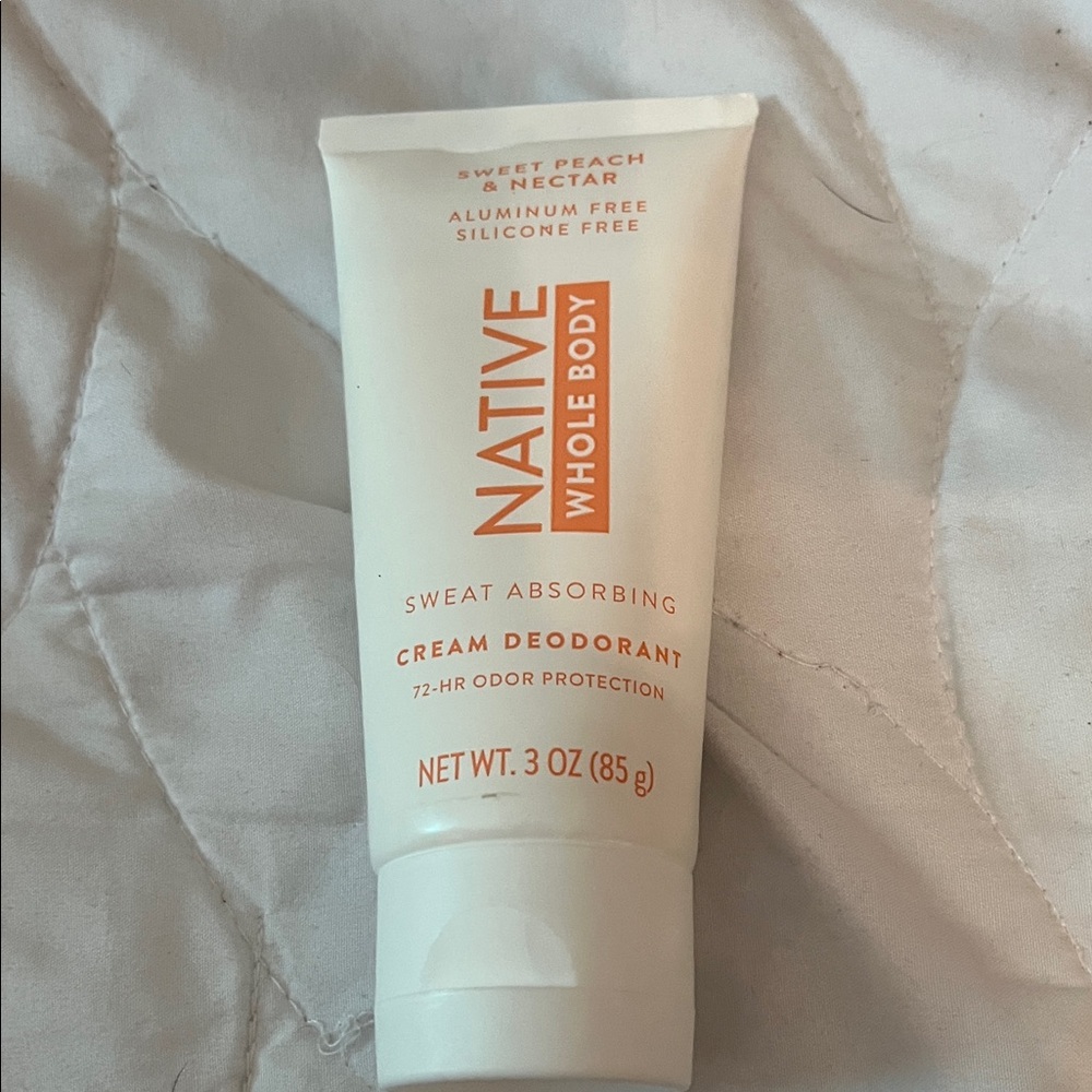 Native Whole Body Cream Deodorant - Sweet Peach & Nectar